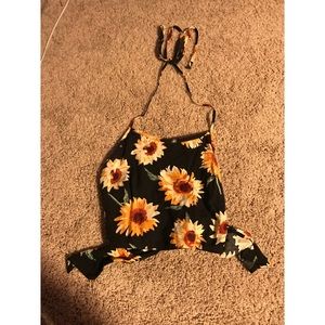 Sunflower Crop Top